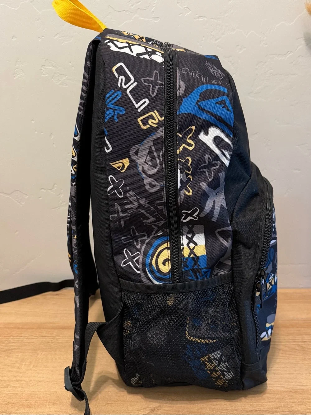 Quiksilver Y2K Style Graphic Skate Surf Backpack